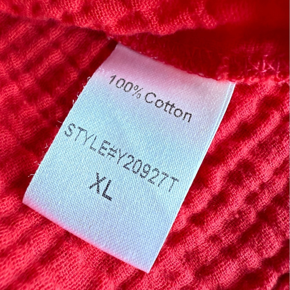 Tuckernuck Pomander Place Red Lightweight Gauze Morgan Dress XL - Picture 7 of 13
